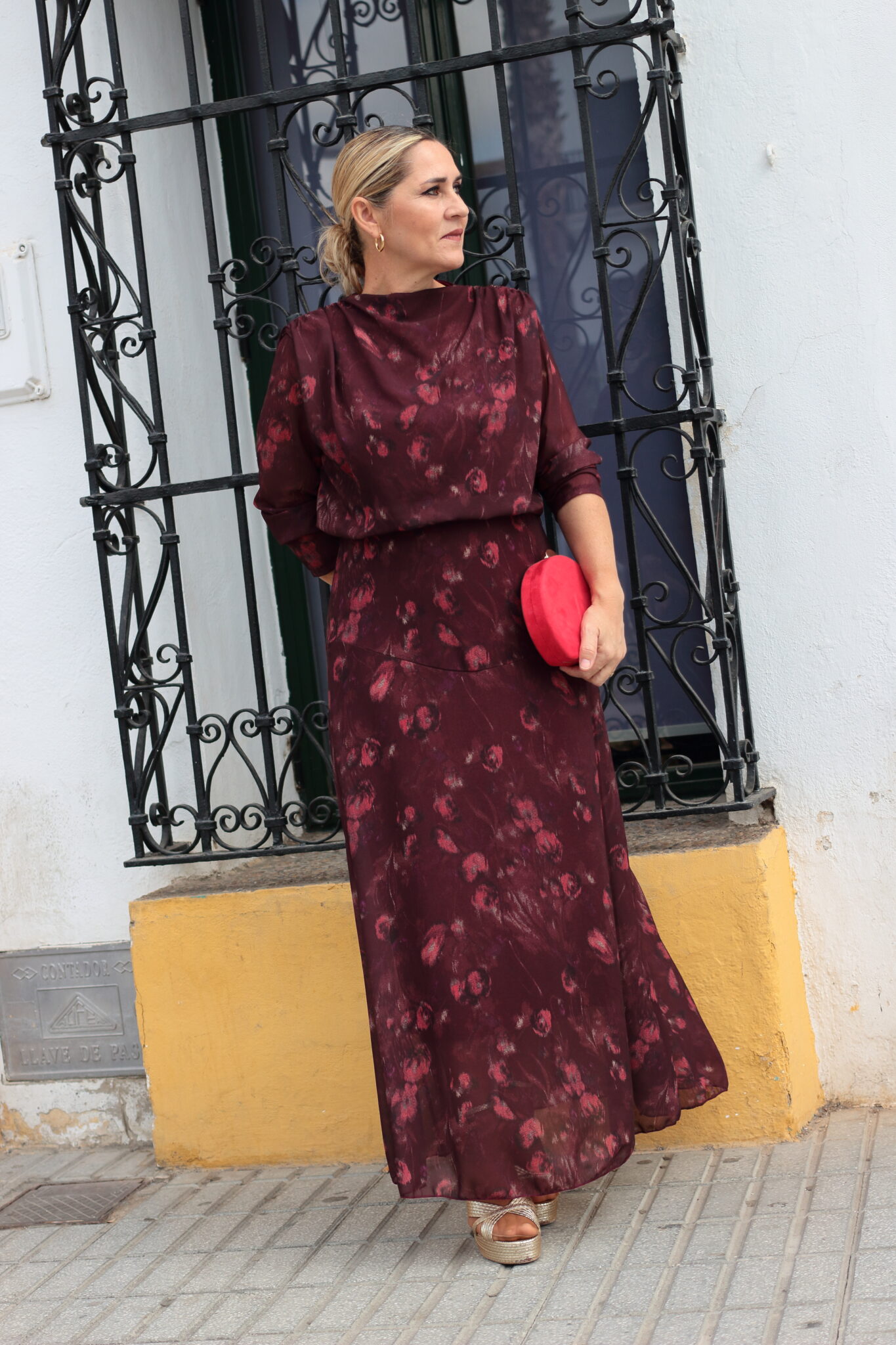 VESTIDO VICTORIA - BURDEOS